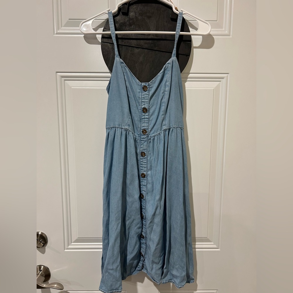 Old Navy Blue Button-Down Midi